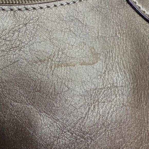 ETIENNE AIGNER VINTAGE Women’s Leather Shoulder Bag Bronze Gold Mid Size Purse - Picture 5 of 15